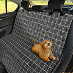 Noisy Windowpane Pattern Print Pet Car Back Seat Cover