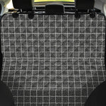 Noisy Windowpane Pattern Print Pet Car Back Seat Cover