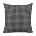 Noisy Windowpane Pattern Print Pillow Cover