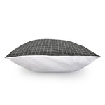 Noisy Windowpane Pattern Print Pillow Cover