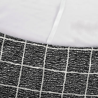 Noisy Windowpane Pattern Print Sofa Cover