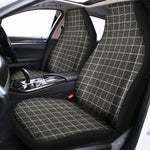 Noisy Windowpane Pattern Print Universal Fit Car Seat Covers