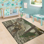 Oak Tree Hunting Camouflage Print Area Rug