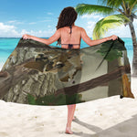 Oak Tree Hunting Camouflage Print Beach Sarong Wrap