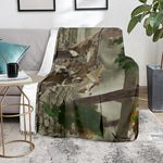 Oak Tree Hunting Camouflage Print Blanket