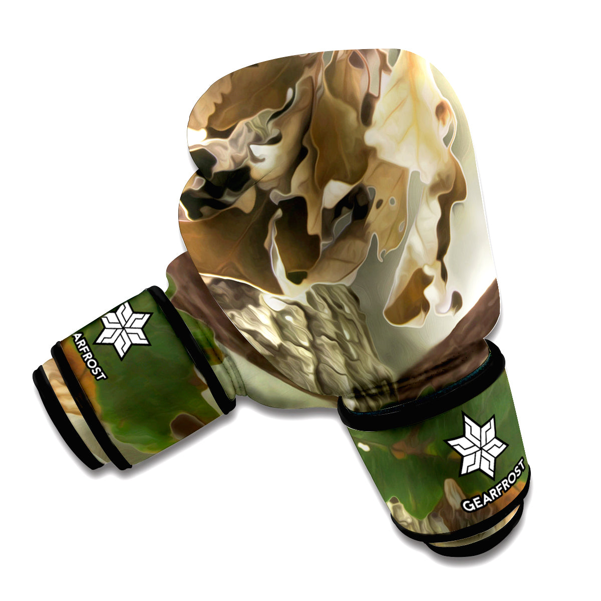 Oak Tree Hunting Camouflage Print Boxing Gloves