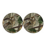 Oak Tree Hunting Camouflage Print Car Coasters