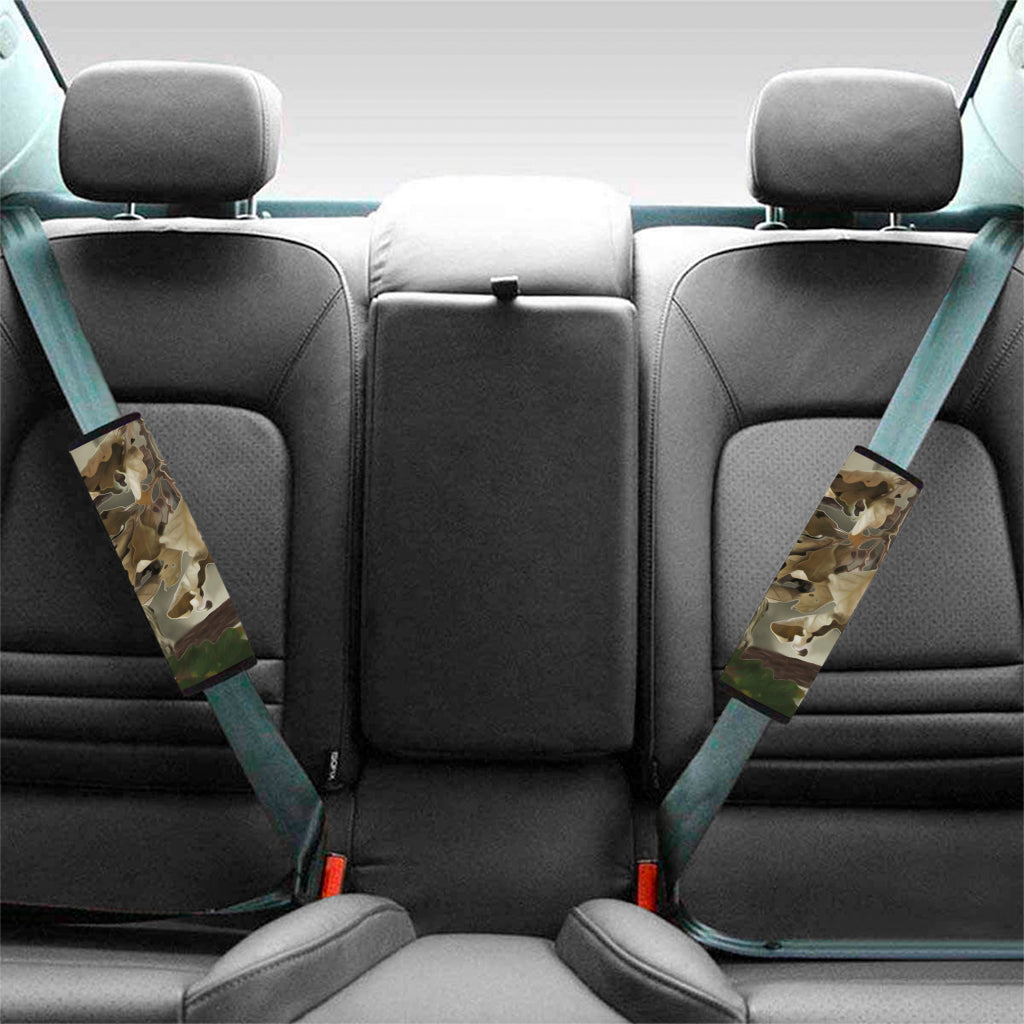Oak Tree Hunting Camouflage Print Car Seat Belt Covers