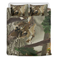 Oak Tree Hunting Camouflage Print Duvet Cover Bedding Set