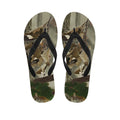 Oak Tree Hunting Camouflage Print Flip Flops