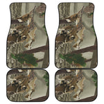 Oak Tree Hunting Camouflage Print Front and Back Car Floor Mats