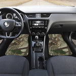 Oak Tree Hunting Camouflage Print Front and Back Car Floor Mats