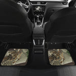 Oak Tree Hunting Camouflage Print Front and Back Car Floor Mats