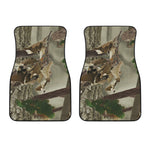 Oak Tree Hunting Camouflage Print Front Car Floor Mats