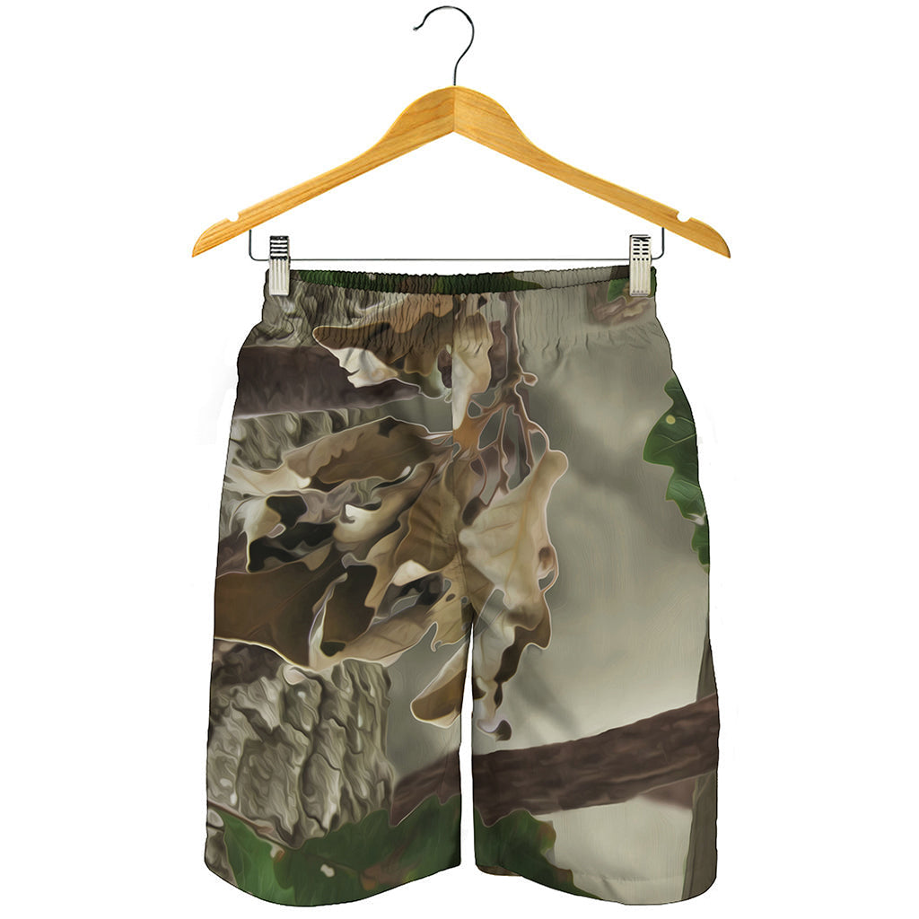 Oak Tree Hunting Camouflage Print Men's Shorts