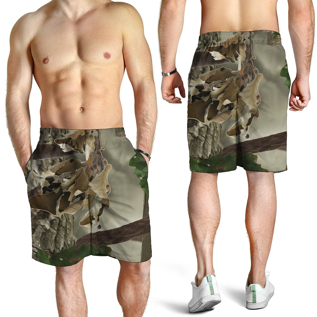 Oak Tree Hunting Camouflage Print Men's Shorts