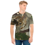 Oak Tree Hunting Camouflage Print Men's T-Shirt