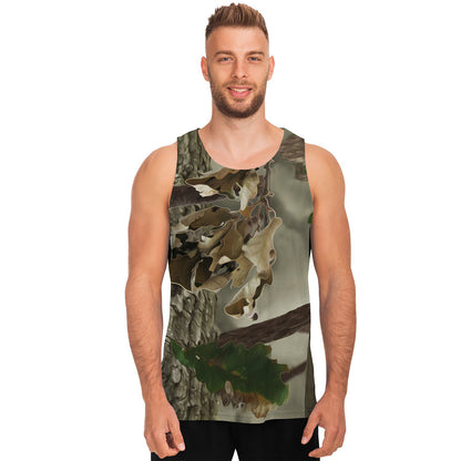 Oak Tree Hunting Camouflage Print Men's Tank Top