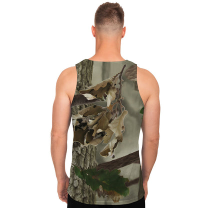 Oak Tree Hunting Camouflage Print Men's Tank Top