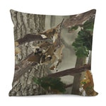 Oak Tree Hunting Camouflage Print Pillow Cover