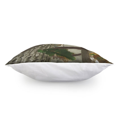 Oak Tree Hunting Camouflage Print Pillow Cover