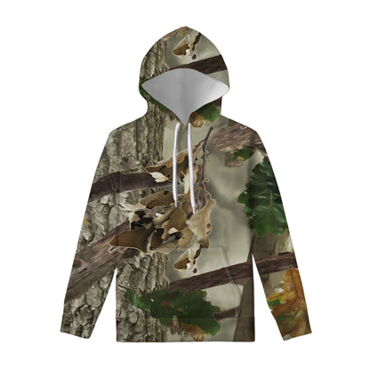 Oak Tree Hunting Camouflage Print Pullover Hoodie