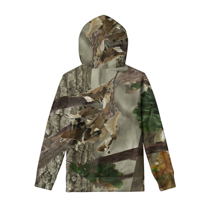 Oak Tree Hunting Camouflage Print Pullover Hoodie