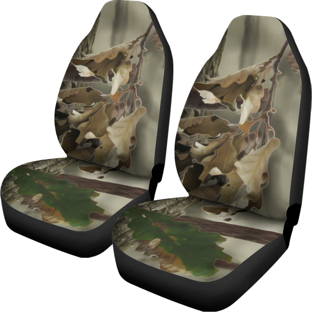 Oak Tree Hunting Camouflage Print Universal Fit Car Seat Covers