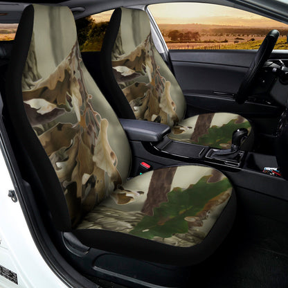 Oak Tree Hunting Camouflage Print Universal Fit Car Seat Covers