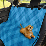 Ocean Blue Argyle Pattern Print Pet Car Back Seat Cover