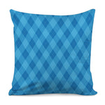 Ocean Blue Argyle Pattern Print Pillow Cover