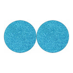 Ocean Blue Glitter Artwork Print (NOT Real Glitter) Car Coasters