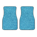 Ocean Blue (NOT Real) Glitter Print Front Car Floor Mats