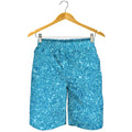 Ocean Blue (NOT Real) Glitter Print Men's Shorts