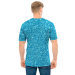 Ocean Blue Glitter Artwork Print (NOT Real Glitter) Men's T-Shirt