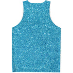 Ocean Blue Glitter Artwork Print (NOT Real Glitter) Men's Tank Top