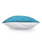 Ocean Blue Glitter Artwork Print (NOT Real Glitter) Pillow Cover