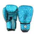 Ocean Blue (NOT Real) Glitter Print Boxing Gloves