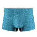 Ocean Blue (NOT Real) Glitter Print Men's Boxer Briefs