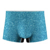 Ocean Blue Glitter Texture Print Men's Boxer Briefs