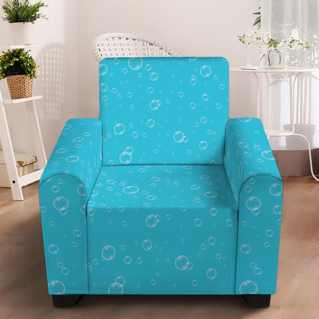 Ocean Bubble Pattern Print Armchair Slipcover