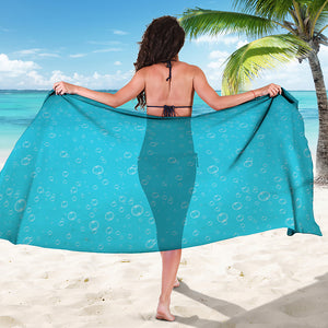 Ocean Bubble Pattern Print Beach Sarong Wrap