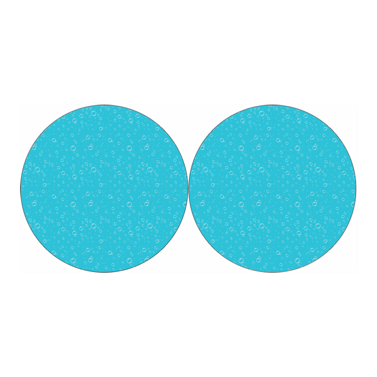 Ocean Bubble Pattern Print Car Coasters