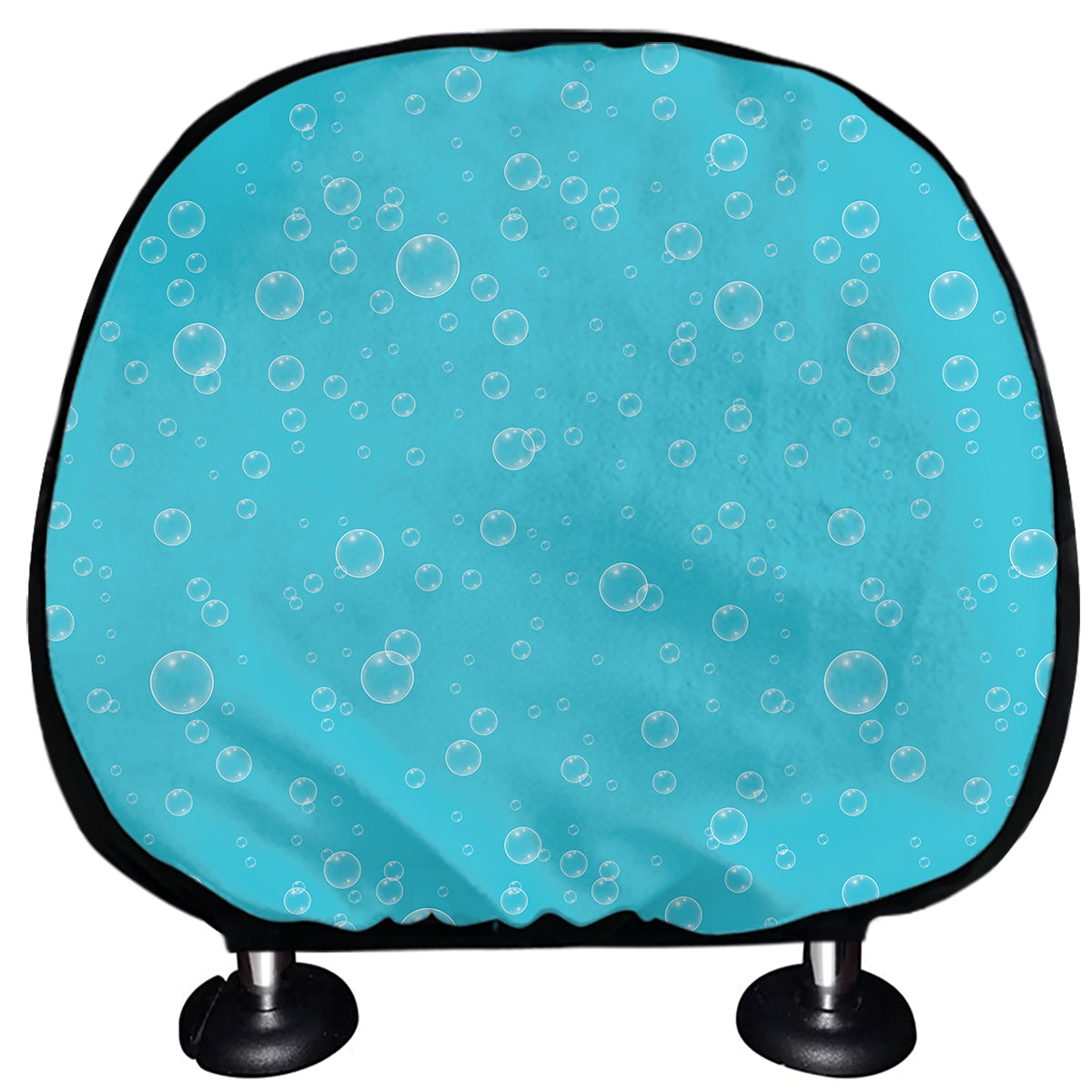 Ocean Bubble Pattern Print Car Headrest Covers