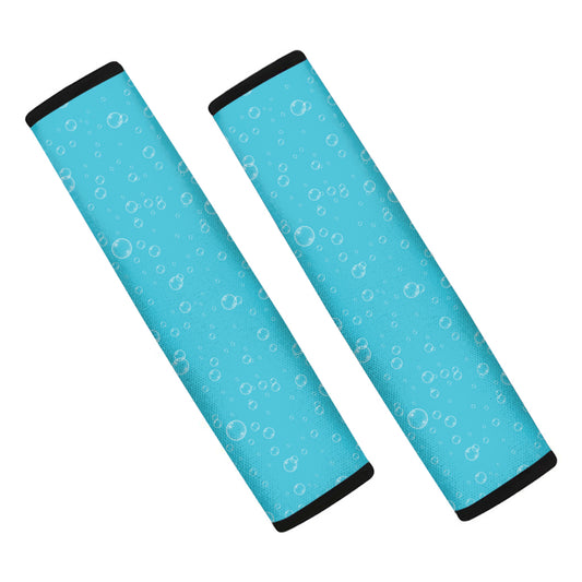 Ocean Bubble Pattern Print Car Seat Belt Covers