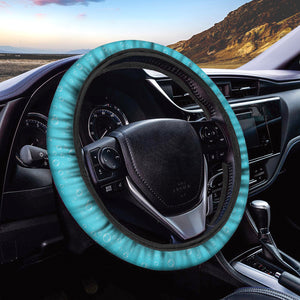 Ocean Bubble Pattern Print Car Steering Wheel Cover