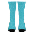 Ocean Bubble Pattern Print Crew Socks