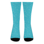 Ocean Bubble Pattern Print Crew Socks