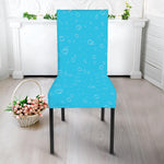 Ocean Bubble Pattern Print Dining Chair Slipcover