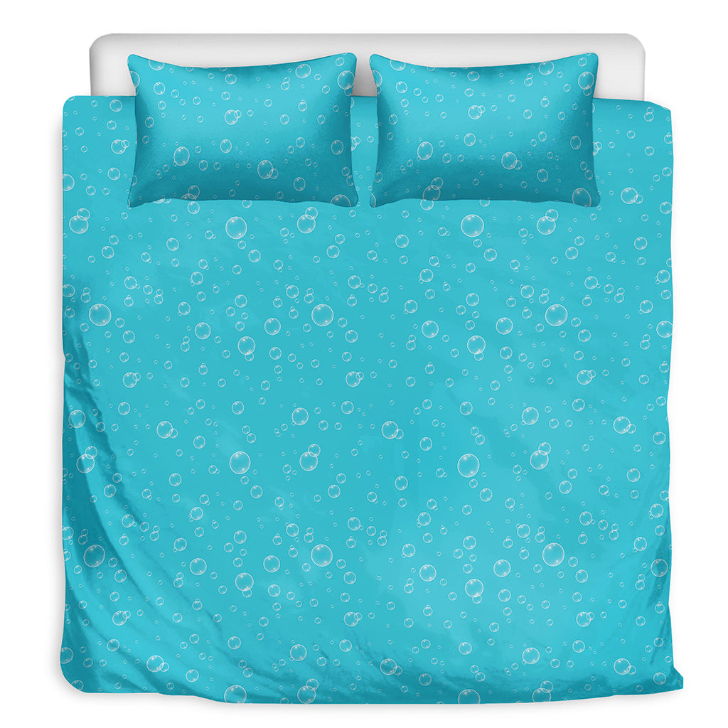 Ocean Bubble Pattern Print Duvet Cover Bedding Set